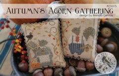 AUTUMN'S ACORN GATHERING CROSS STITCH PATTERN