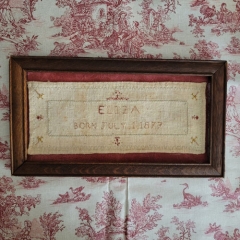 ELIZA 1877 SAMPLER CROSS STITCH PATTERN
