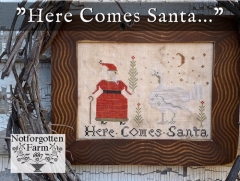 HERE COMES SANTA CROSS STITCH PATTERN