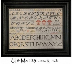 U & Me 123  Cross Stitch Pattern
