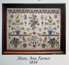 MARY ANN FARMER 1834 CROSS STITCH