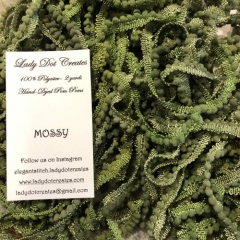 MOSSY POM POM TRIM - 2 Yards
