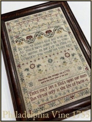 PHILADELPHIA VINE 1755 CROSS STITCH PATTERN