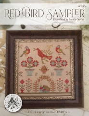 RED BIRD CROSS STITCH SAMPLER
