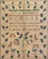 SARAH GARRARD 1825 CROSS STITCH PATTERN