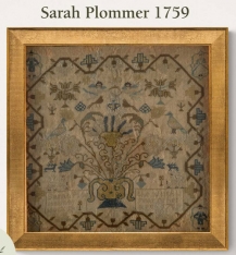 SARAH PLOMMER SAMPLER 1759