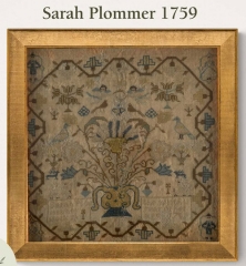 SARAH PLOMMER SAMPLER 1759