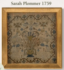 SARAH PLOMMER SAMPLER 1759 Pattern