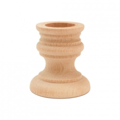 2 INCH UNFINISHED WOODEN CANDLE STAND