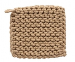 TAN CROCHETED POTHOLDER