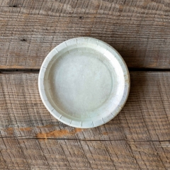 AGED STONEWARE PAPER SALAD & DESSERT PLATES 7"