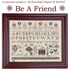 BE A FRIEND CROSS STITCH PATTERN