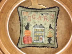 BE SCARY PYN PILLOW CROSS STITCH PATTERN