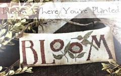 BLOOM WHERE YOU'RE PLANTED CROSS STITCH PATTERN
