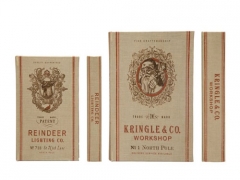 KRINGLE & CO. WORKSHOP BOOK STORAGE BOXES xs2200 -SALE