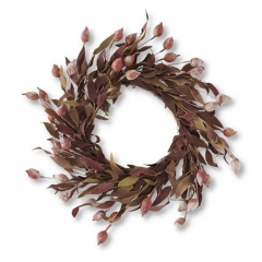 BURGUNDY & GREEN SLEEPY SILENE EVA WREATH