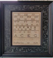 CATHARINE W 1820 SAMPLER