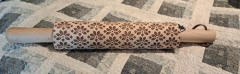 EMBOSSED ROLLING PIN WITH FLORAL DESIGN