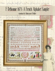 F. DELHOMME 1873: A FRENCH ALPHABET SAMPLER
