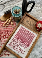 FLEA MARKET RED CROSS STITCH PATTERN