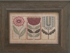 FLORAL ETCHINGS CROSS STITCH PATTERN
