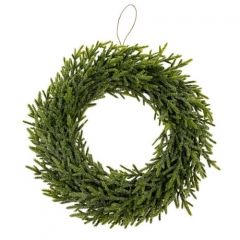 FROSTED FAUX FIR WREATH - LARGE -SALE