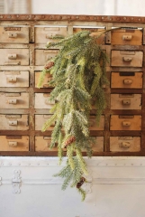 FROSTED WHITE SPRUCE HANGING -SALE