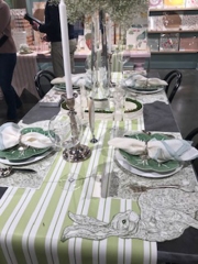 GREEN AWNING TABLE RUNNER -SALE