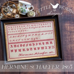HERMINE SCHAEFER 1863 CROSS STITCH PATTERN