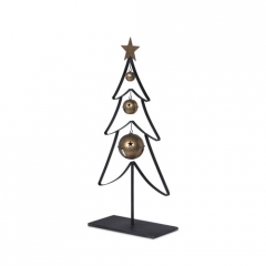 IRON CHRISTMAS TREE WITH BELLS 27.5"H -SALE