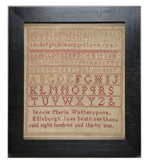JESSIE WOTHERSPOON 1839 SAMPLER KIT - 36 count linen (Pattern Included)