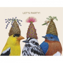 LET'S PARTY TRIO GREETING CARD