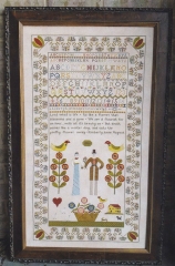 LOVE IN THE GARDEN CROSS STITCH PATTERN - SALE