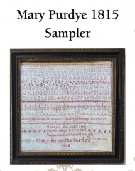 MARY PURDYE 1815 SAMPLER Pattern
