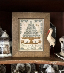 MERRY CHRISTMAS WISHES CROSS STITCH PATTERN