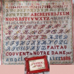 NOTRE DAME ALPHABETS & JOYEUX NOEL CROSS STITCH PATTERN