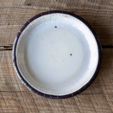 OLD ENAMELWARE PAPER DINNER PLATES