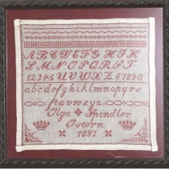 OLGA SPINDLER SAMPLER 1897 Pattern