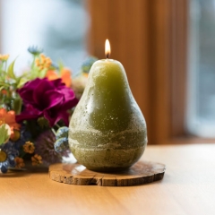 PEAR CANDLE - Moss Color