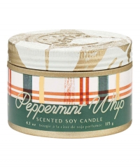 PEPPERMINT WHIP SCENTED SOY CANDLE 4.1 OUNCE