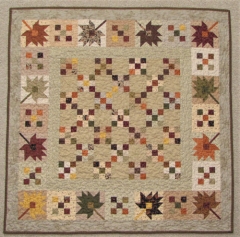 SCATTERED LEAVES QUILT KIT ONLY -(Pattern Sold Separately)