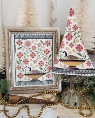 SIXTH DAY OF CHRISTMAS SAMPLER & TREE CROSS STITCH PATTERN