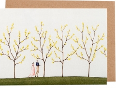 SPRING WALK GREETING CARD