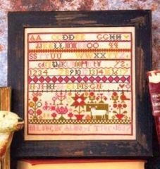 THE CHARMING COW SAMPLER CROSS STITCH PATTERN