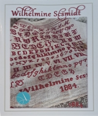 WILHELMINE SCSMIDT 1884 SAMPLER