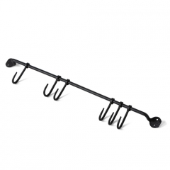 FORGED IRON RACK, 6 HOOKS