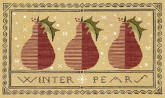 WINTER PEARS CROSS STITCH PATTERN