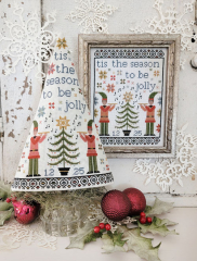 ELEVENTH DAY OF CHRISTMAS SAMPLER & TREE CROSS STITCH PATTERN