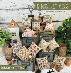 12 MONTHLY MINIS CROSS STITCH BOOKLET