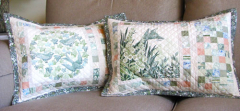 **SALE**A WALK IN THE WOODS PILLOW KIT- FOX & BIRDS PANELS (Pattern Sold Separately)
